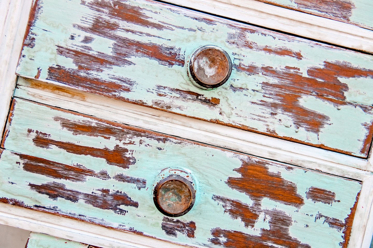 Schubladen bearbeitet im Shabby Look